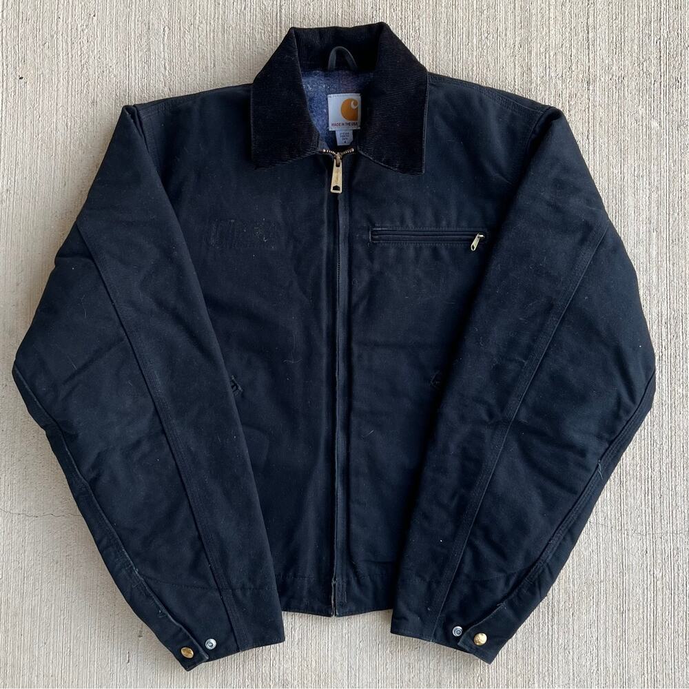 Carhartt J001 BLK black Detroit work wear jacket
